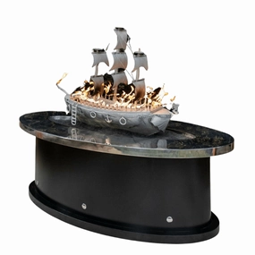 The Outdoor Plus - La Pinta Fire Pit OPT-PNT72portable outdoor fire pit with lid