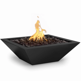 The Outdoor Plus - Maya Powder Coat Finish Square Fire Pit Bowlportable outdoor fire pit with lid