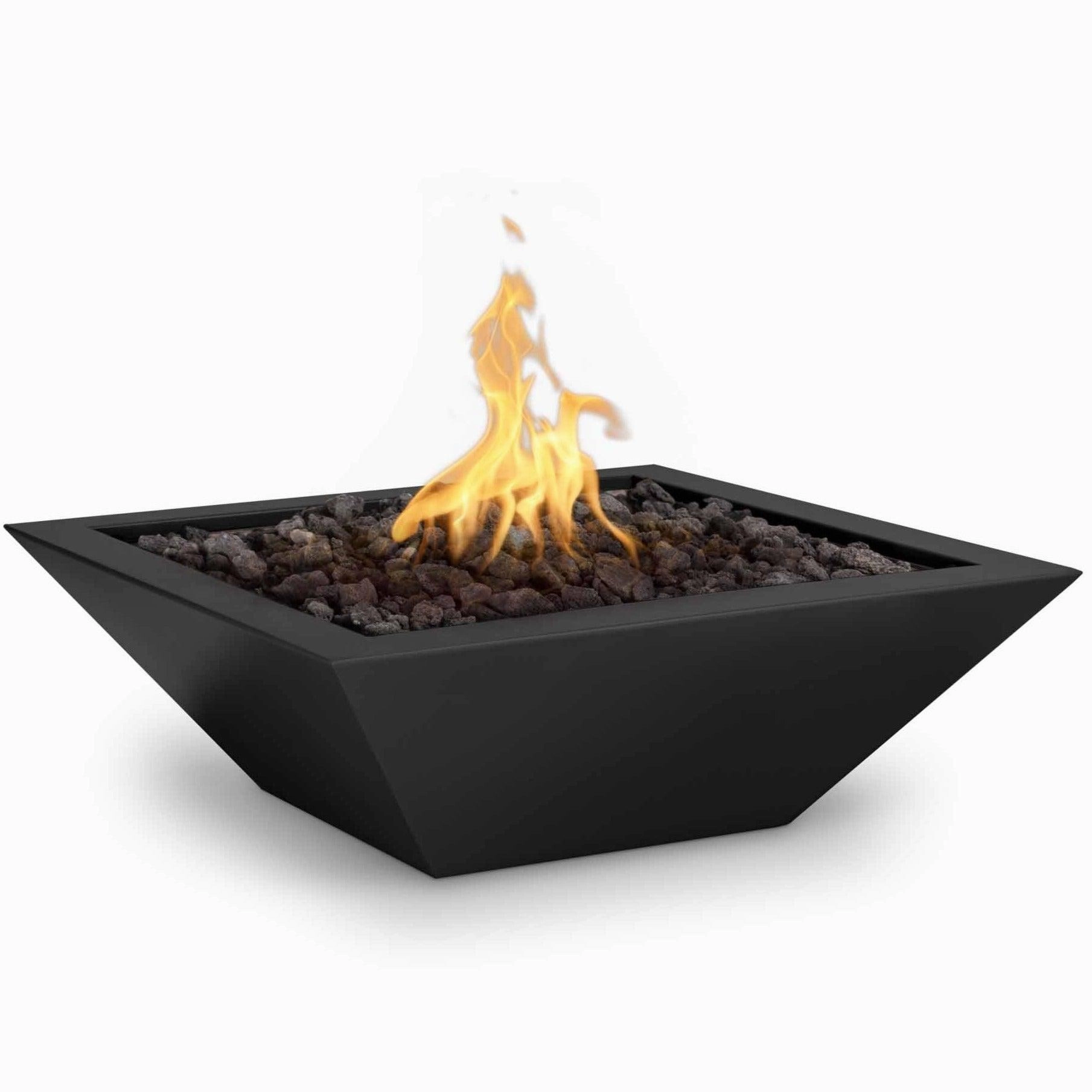 The Outdoor Plus - Maya Powder Coat Finish Square Fire Pit Bowlportable outdoor fire pit with lid