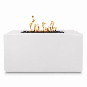 The Outdoor Plus - Pismo Rectangular Concrete Fire Pit Tableportable outdoor fire pit with lid