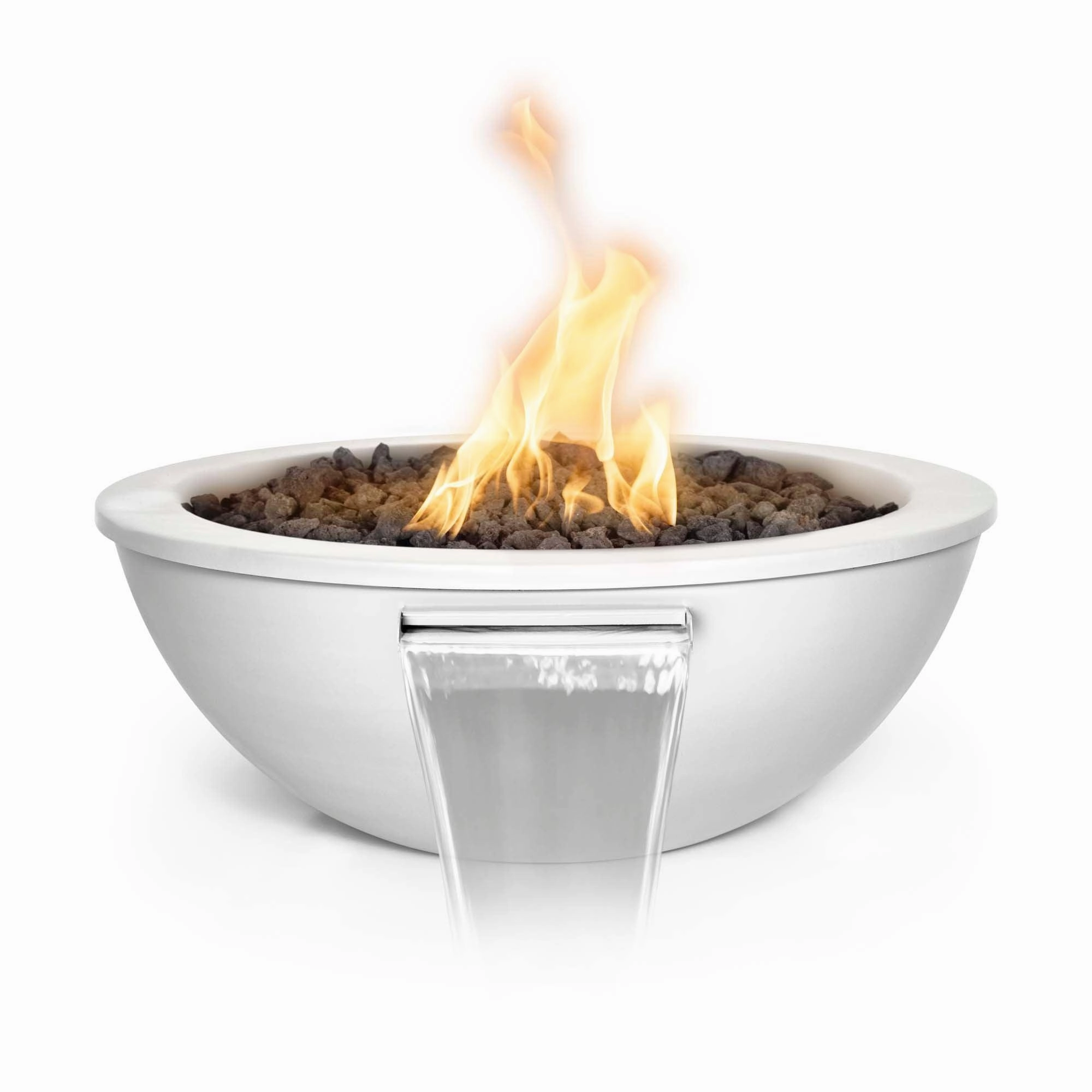 The Outdoor Plus - Sedona 27" GRFC Powder Coat Finish Round Fire & Water Bowl