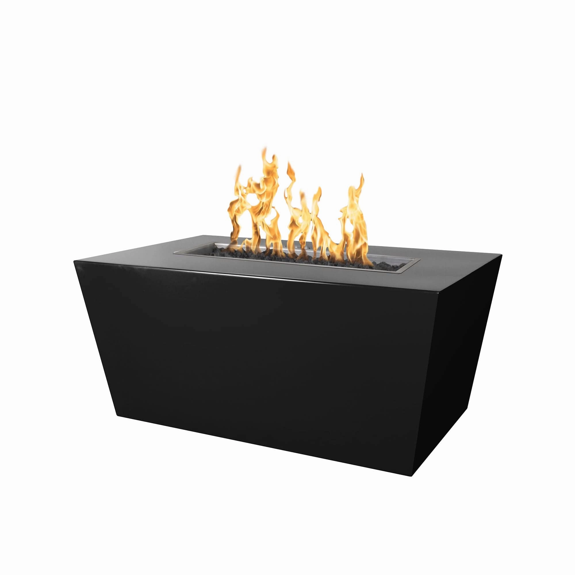 The Outdoor Plus Billow 72-Inch Fire Pit Powder Coat Steel Electronic Ignition OPT-BLW72EKITportable outdoor fire pit with lid
