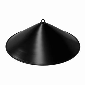 The Outdoor Plus Black Aluminum Cone 23-inch Fire Pit Cover OPT-RCB23Fireproof mat for under fire pit