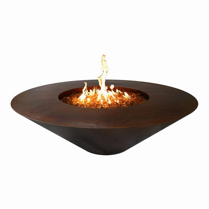 The Outdoor Plus Cazo 48-Inch Gas Fire Pit Copper OPT-RS48portable outdoor fire pit with lid