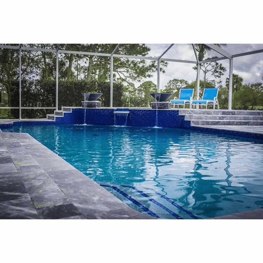 The Outdoor Plus Cazo GFRC 36" Match Lit Concrete Round Fire & Water Bowl OPT-36RFW