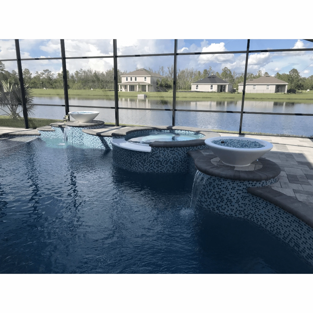 The Outdoor Plus Cazo GFRC 36" Match Lit Concrete Round Fire Bowl OPT-36RFO
