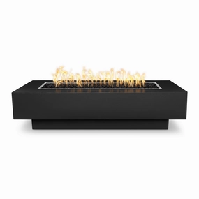 The Outdoor Plus Coronado 96-Inch Gas Fire Pit Powder Coat Steel Match Lit OPT-CORPC96portable outdoor fire pit with lid