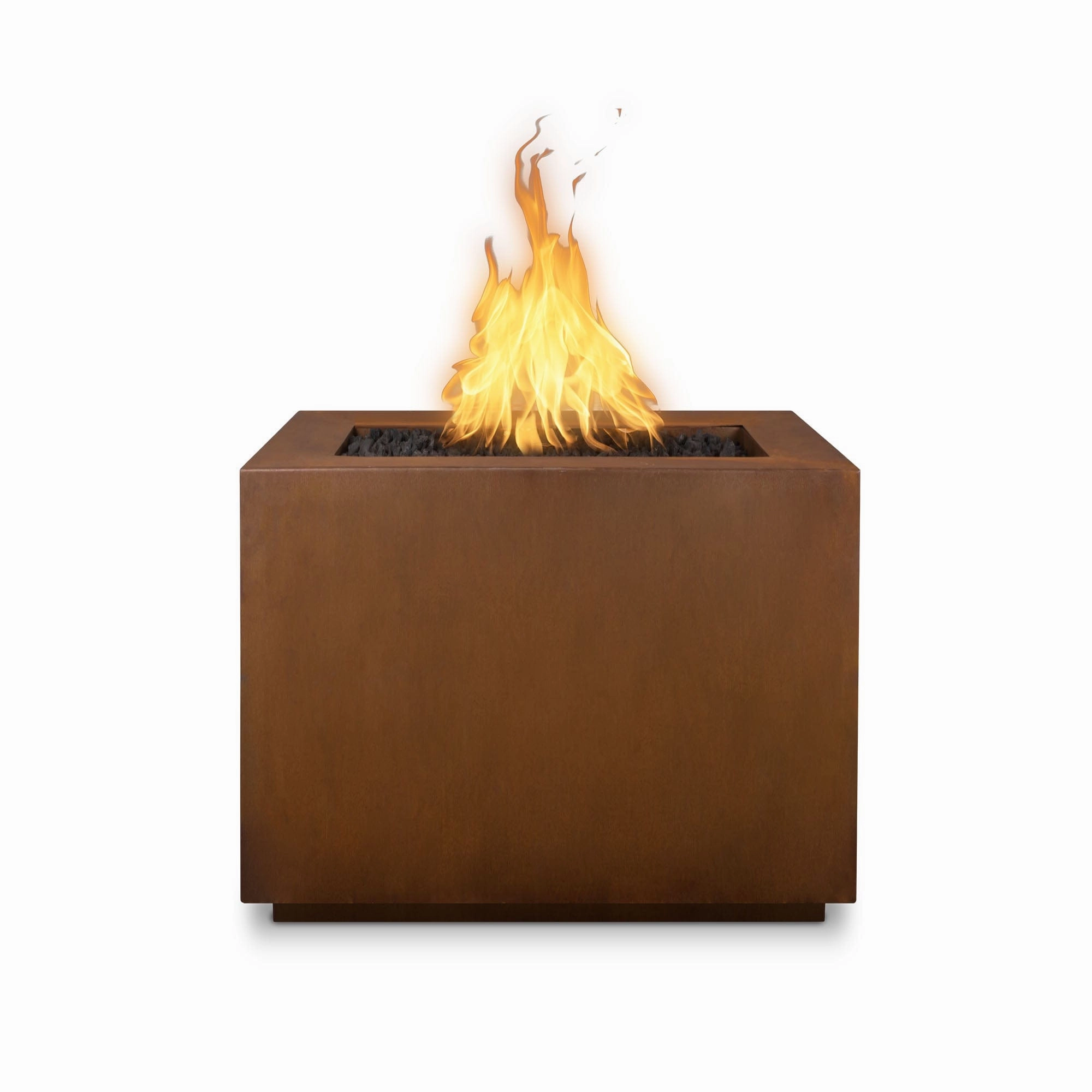 The Outdoor Plus Forma 30-Inch Gas Fire Pit Match Lit with Flame Sense Ignition OPT-3030SQFSML