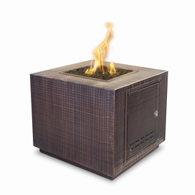 The Outdoor Plus Forma 36-Inch Gas Fire Pit Flame Sense with Spark Ignition OPT-3636SQFSENportable outdoor fire pit with lid