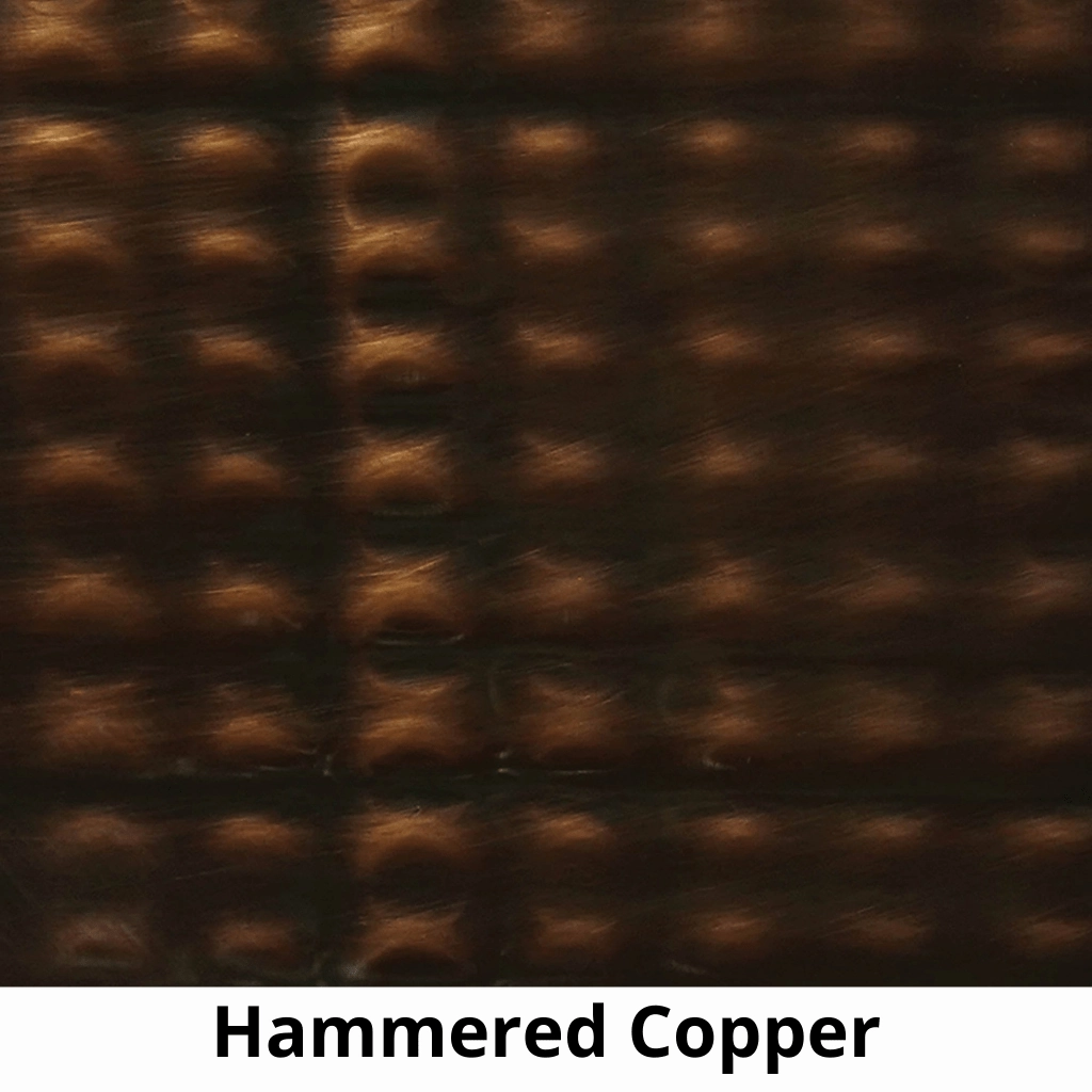 The Outdoor Plus Linear Maya 72" Hammered Copper Rectangle 12V Electronic Ignition Fire Bowl OPT-7220MCFOE12V