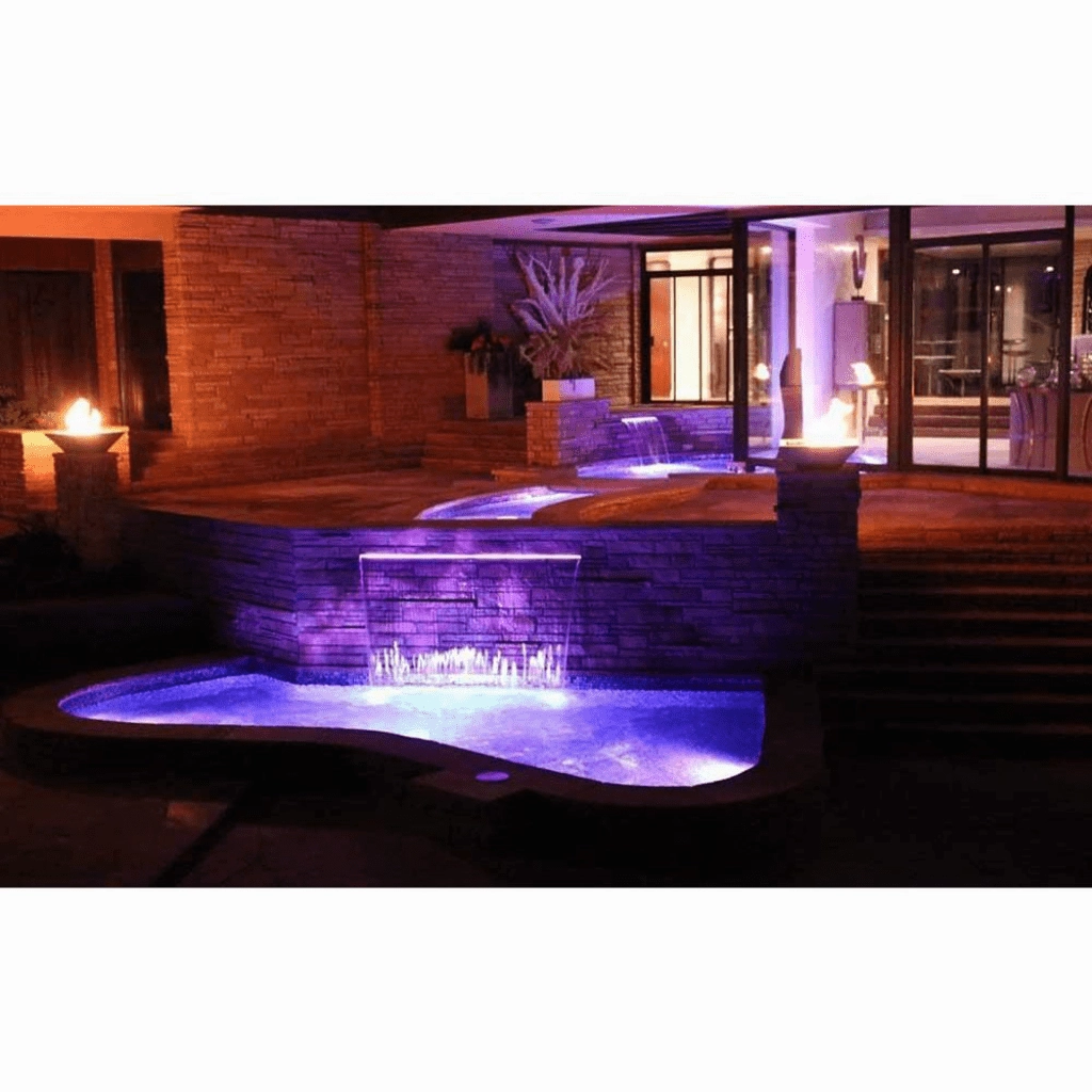 The Outdoor Plus Maya GFRC 24" 12V Electronic Ignition Concrete Square Fire Bowl OPT-24SFOE12V