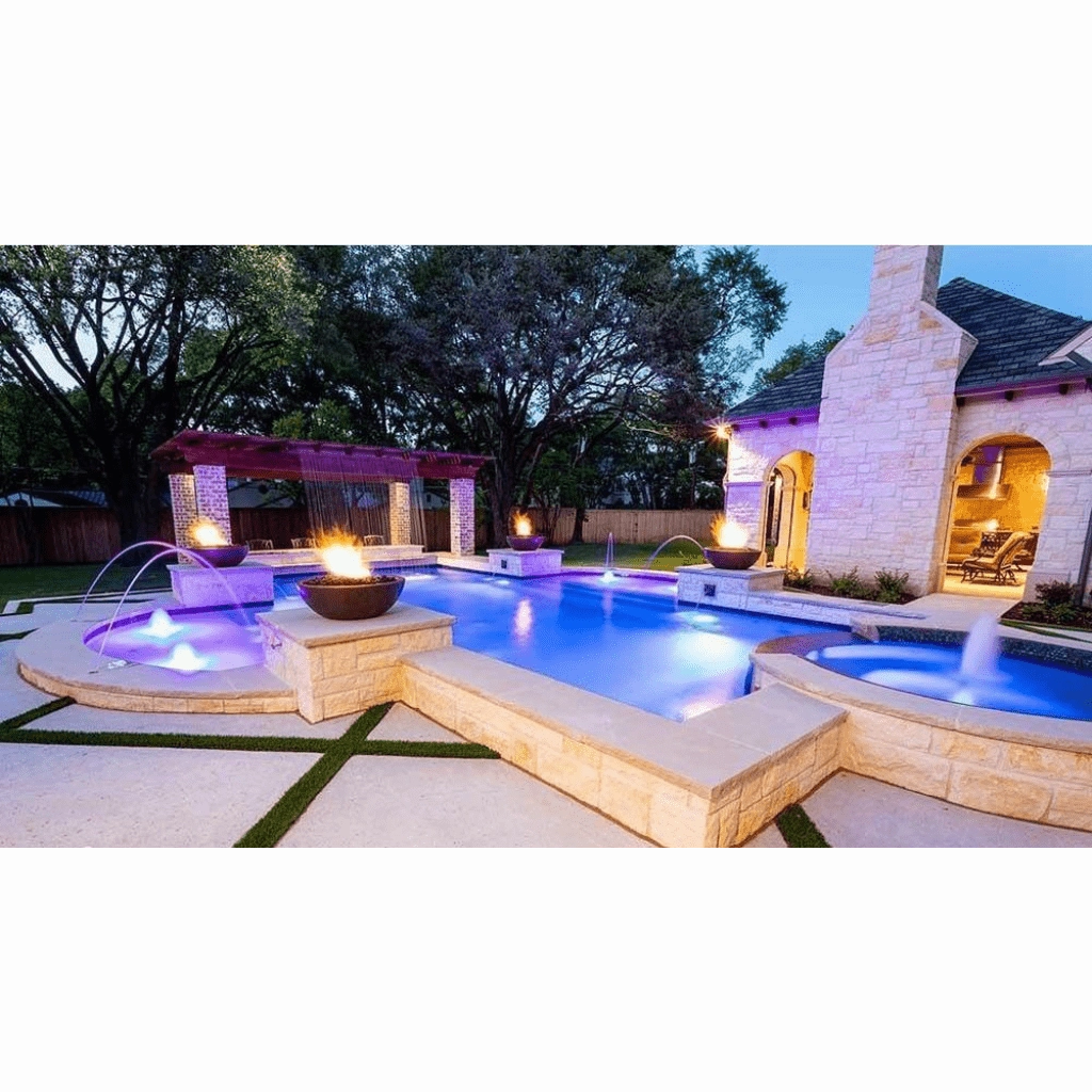 The Outdoor Plus Sedona GFRC 33" Concrete Round Match Lit Fire Bowl OPT-33RFO