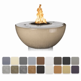 The Outdoor Plus Sedona GFRC 38" 360 Degree Spill Round Match Lit Fire & Water Bowl OPT-38FW360portable outdoor fire pit with lid