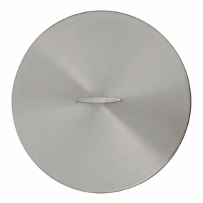 The Outdoor Plus Stainless Steel Round 25-inch Fire Pit Cover OPT-25RCFireproof mat for under fire pit