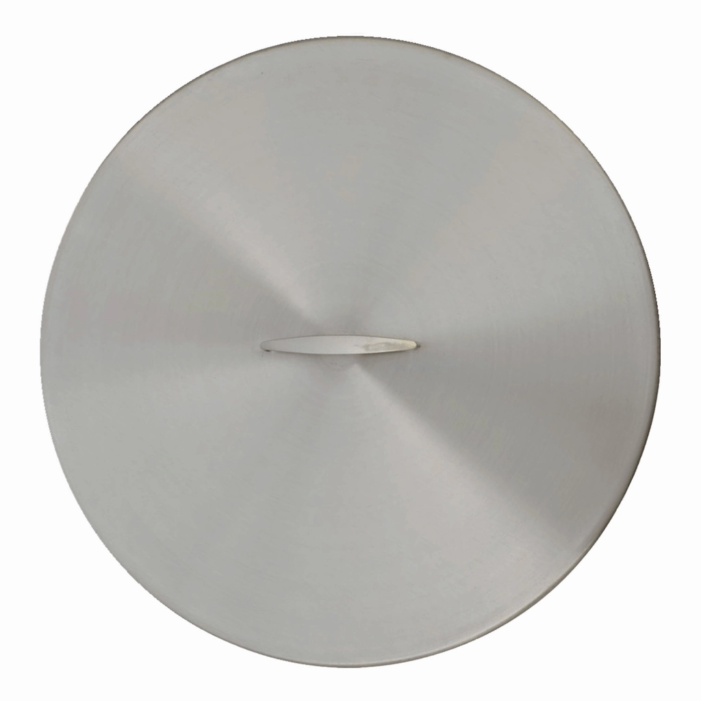 The Outdoor Plus Stainless Steel Round 25-inch Fire Pit Cover OPT-25RCFireproof mat for under fire pit