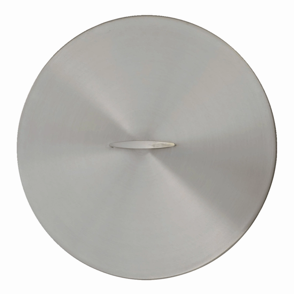 The Outdoor Plus Stainless Steel Round 32-inch Fire Pit Cover OPT-32RCFireproof mat for under fire pit