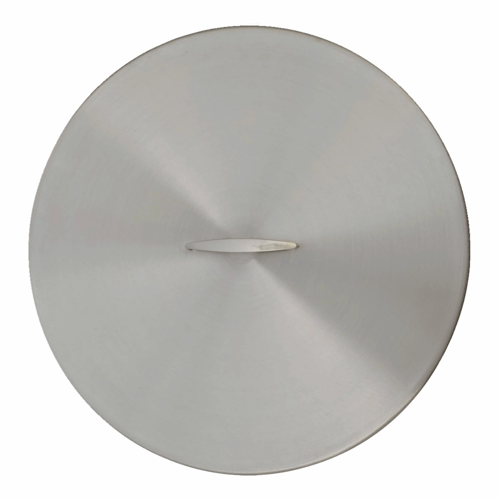 The Outdoor Plus Stainless Steel Round 33-inch Fire Pit Cover OPT-33RCFireproof mat for under fire pit