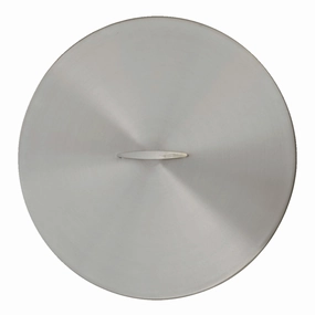 The Outdoor Plus Stainless Steel Round 33-inch Fire Pit Cover OPT-33RCFireproof mat for under fire pit