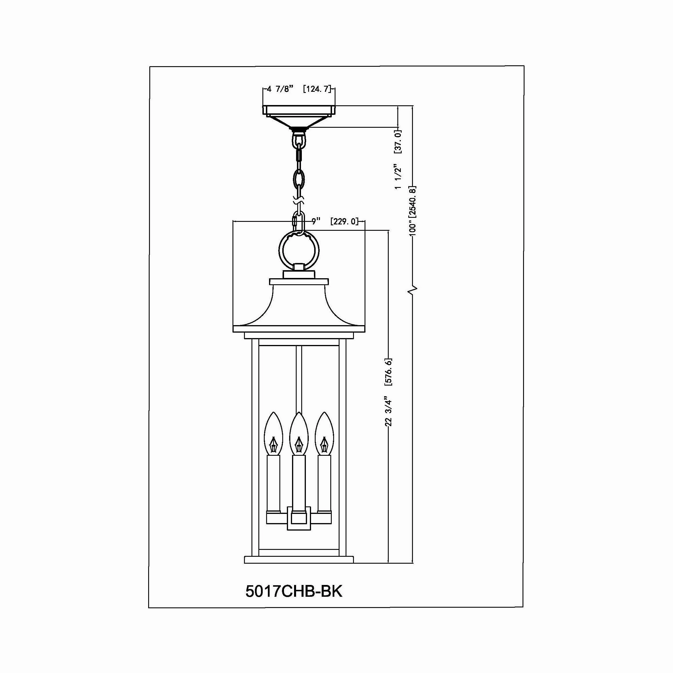 Tiberius 4-Light Outdoor Pendant