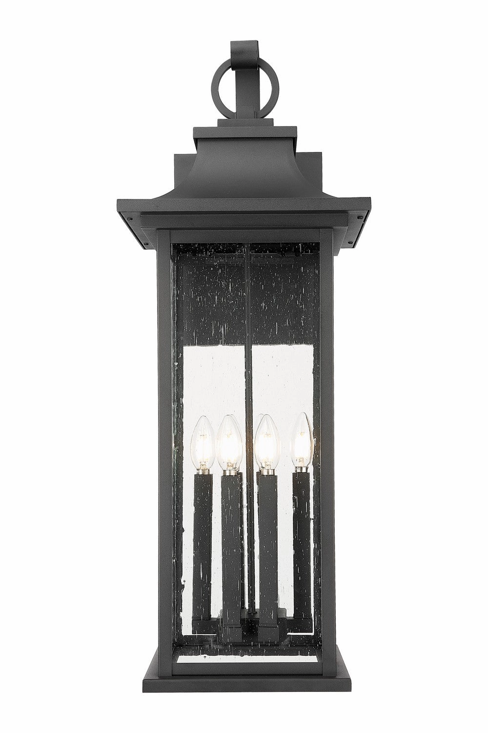 Tiberius Six Light Outdoor Wall Light Black