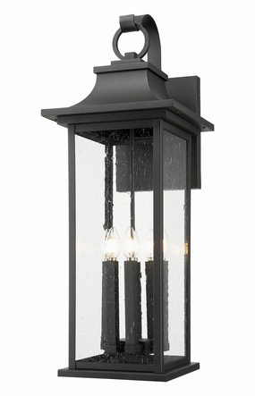 Tiberius Six Light Outdoor Wall Light BlackOutdoor wall sconces with motion sensor