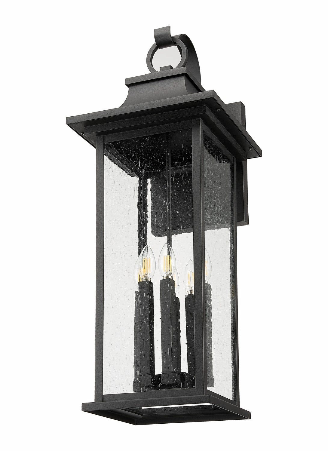 Tiberius Six Light Outdoor Wall Light Black