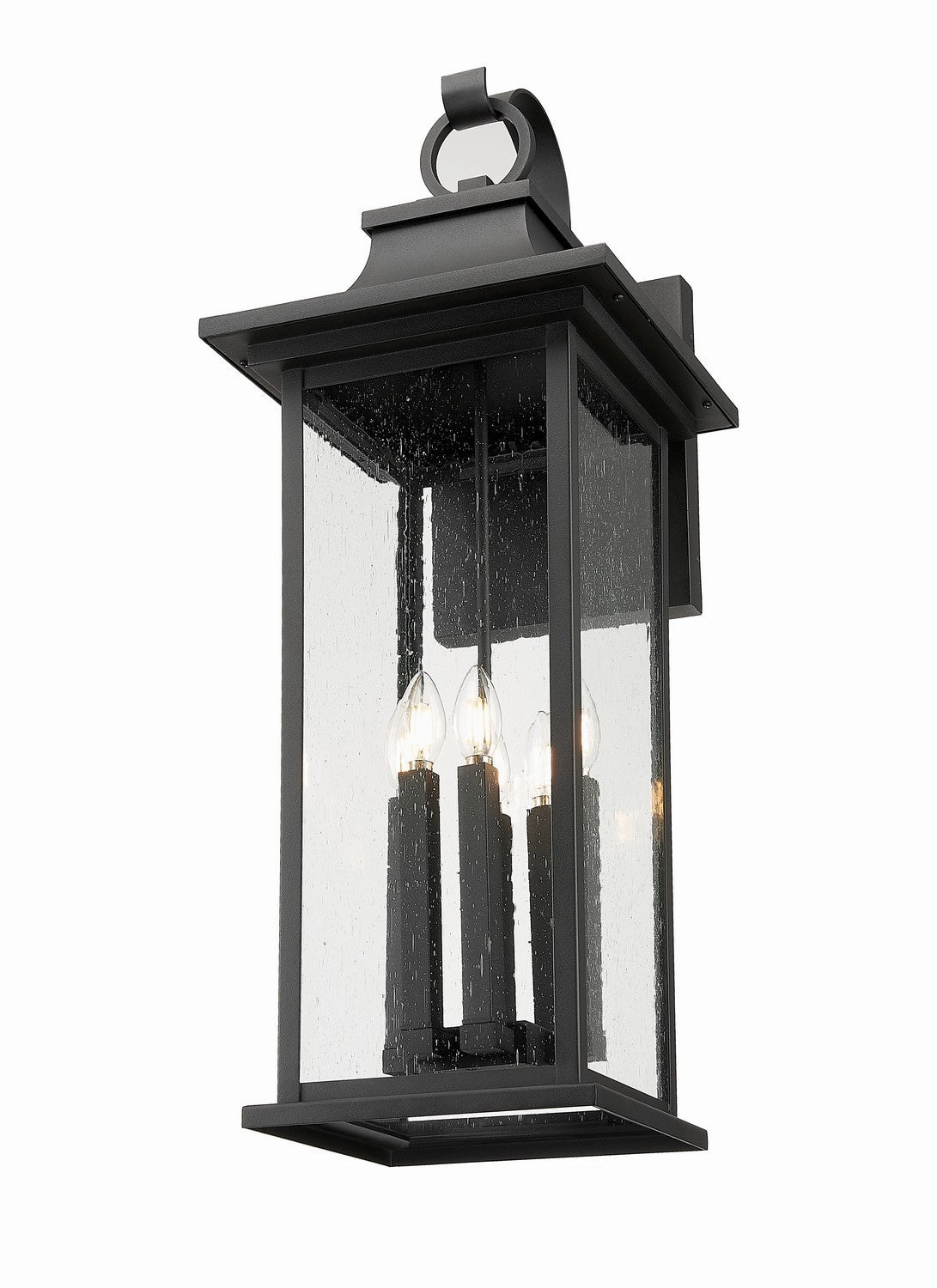 Tiberius Six Light Outdoor Wall Light Black