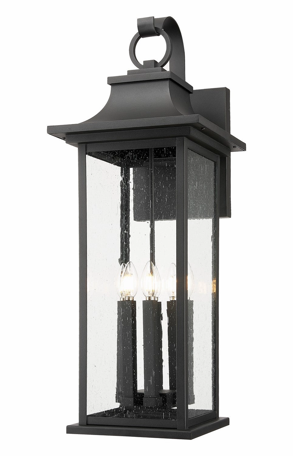 Tiberius Six Light Outdoor Wall Light BlackOutdoor wall sconces with motion sensor