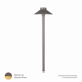 Tiki LED Area Light Bronze On BrassDecorative outdoor post lights