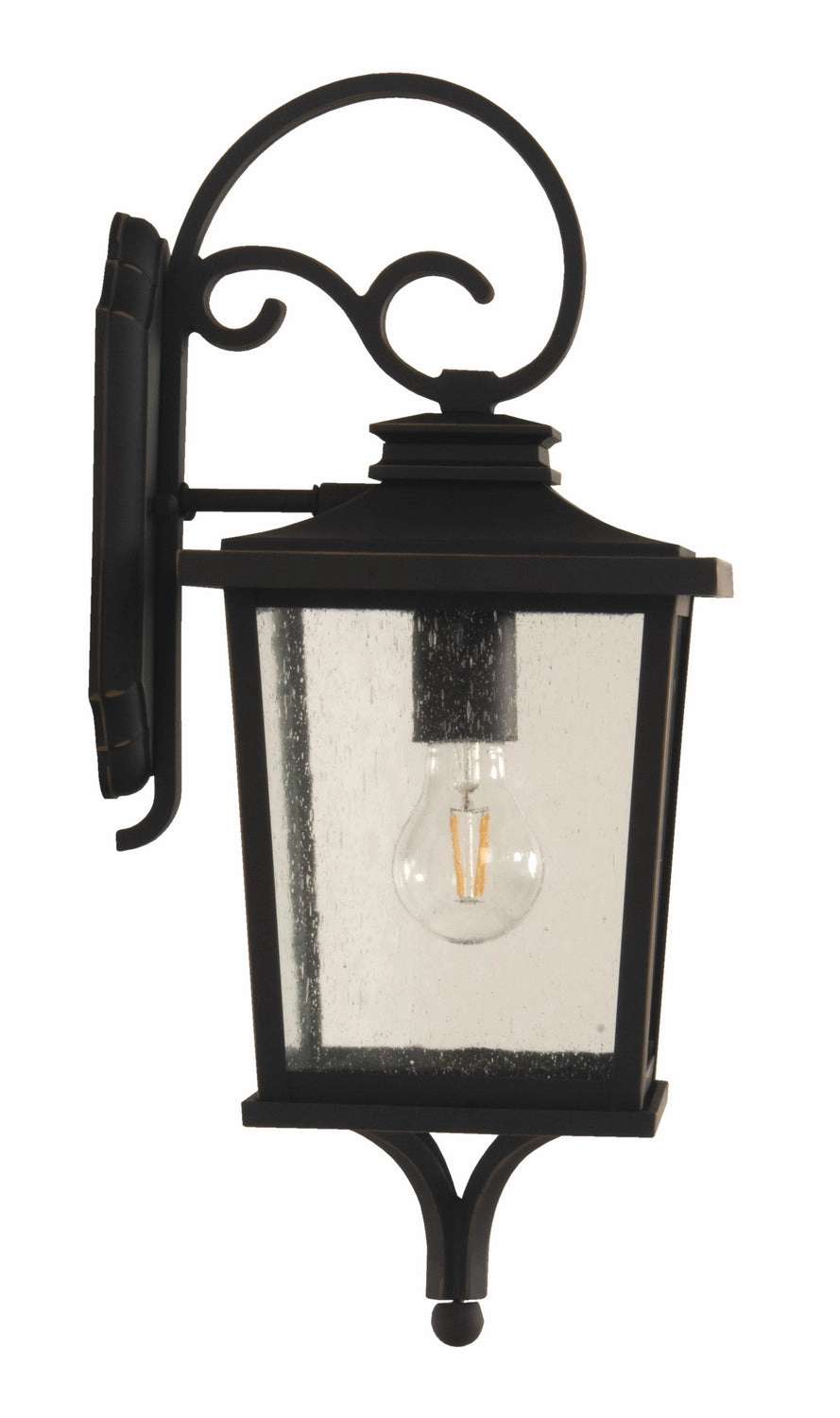 Tillman One Light Outdoor Wall Mount Dark Bronze Gilded