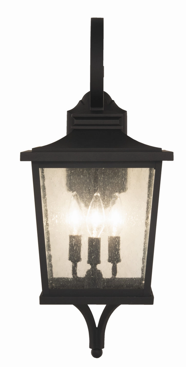 Tillman Three Light Outdoor Wall Mount Textured Black