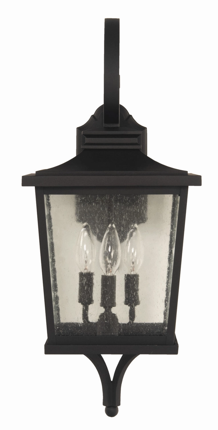 Tillman Three Light Outdoor Wall Mount Textured Black