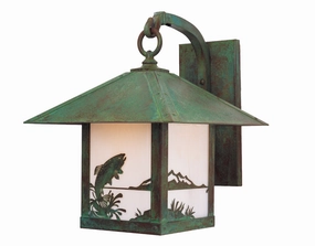 Timber Ridge One Light Wall Bracket Verdigris PatinaOutdoor wall sconces with motion sensor