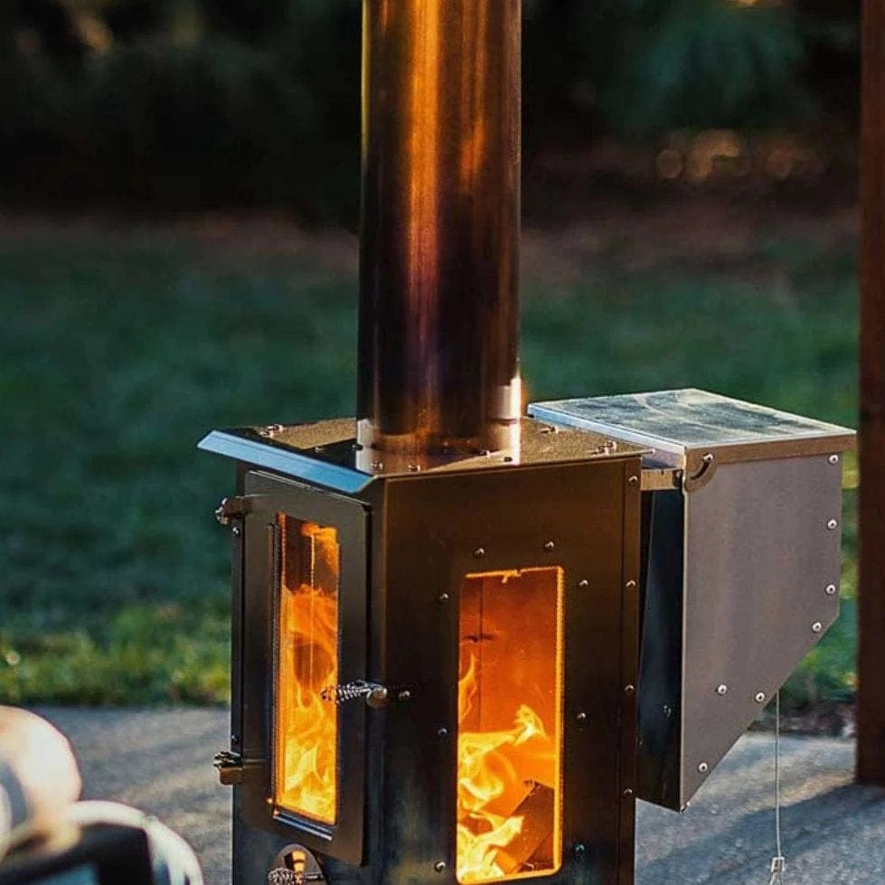 Timber Stoves 84 inch Big Timber Freestanding Pellet Patio Heater WPPHBTSS1.0
