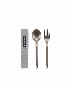 Titanium Fork & Spoon Set essential outdoor cooking accessories kit