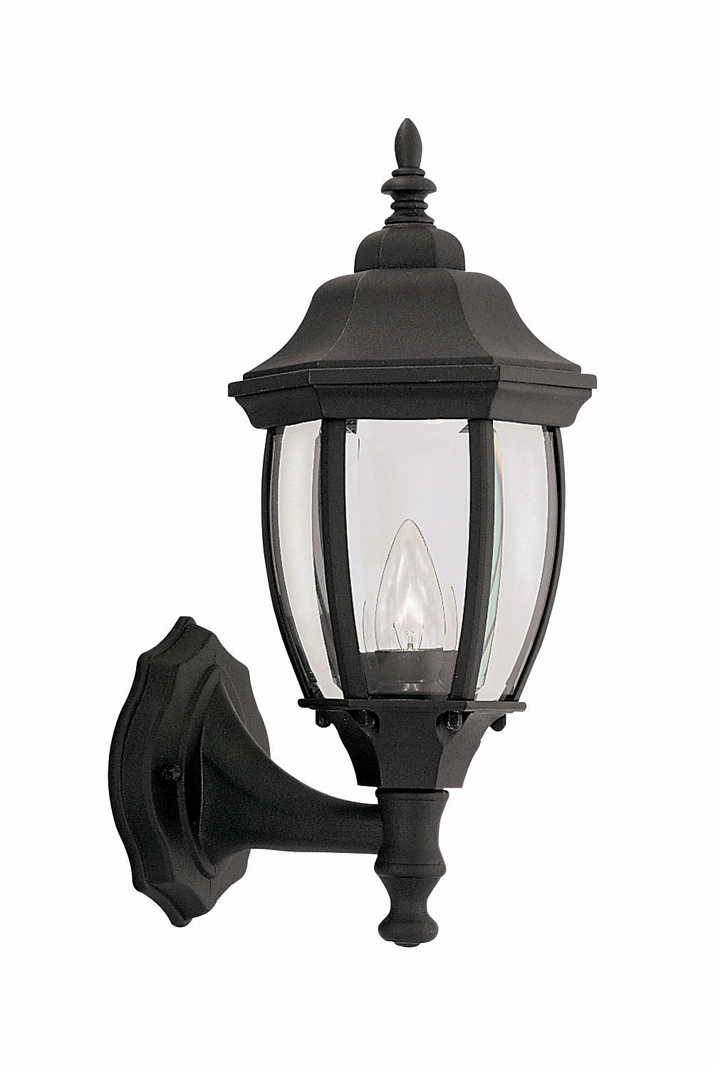 Tiverton One Light Wall Lantern BlackOutdoor wall sconces with motion sensor