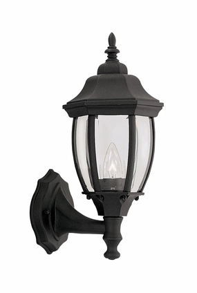 Tiverton One Light Wall Lantern BlackOutdoor wall sconces with motion sensor