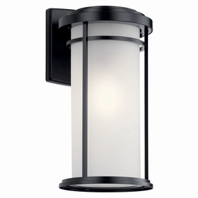 Toman One Light Outdoor Wall Mount BlackOutdoor wall sconces with motion sensor