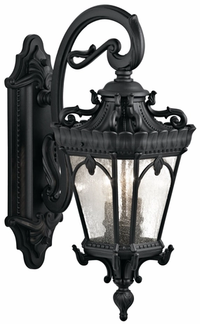 Tournai Two Light Outdoor Wall Mount Textured BlackOutdoor wall sconces with motion sensor