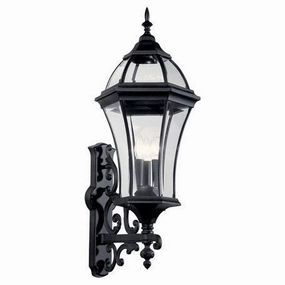Townhouse 3-Light Wall Light BlackWeatherproof outdoor lighting