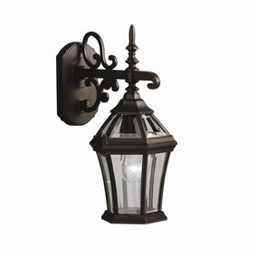 Townhouse One Light Outdoor Wall Mount BlackOutdoor wall sconces with motion sensor