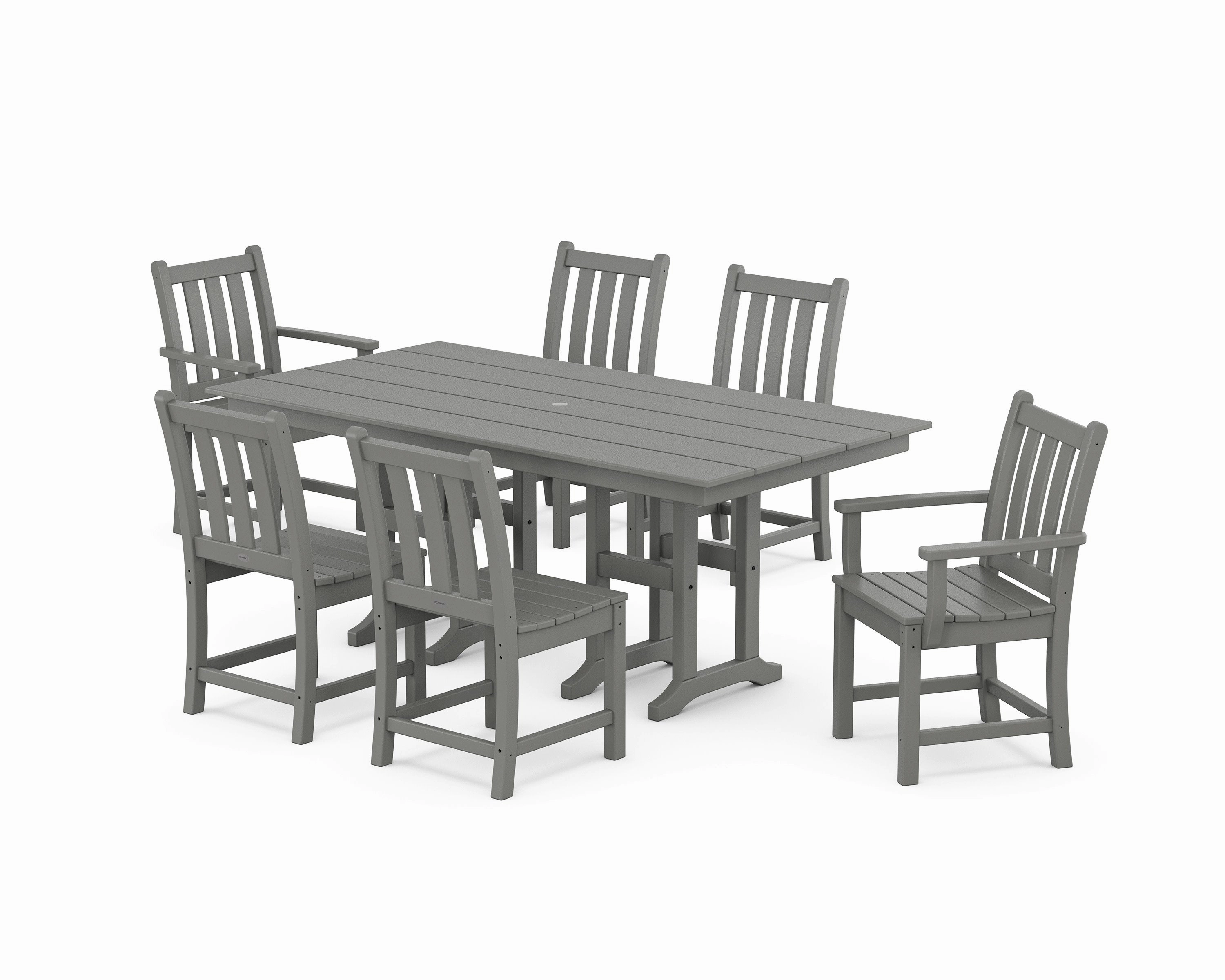 Traditional Garden 7-Piece Farmhouse Dining Setoutdoor patio furniture set