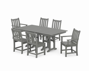 Traditional Garden 7-Piece Farmhouse Dining Setoutdoor patio furniture set