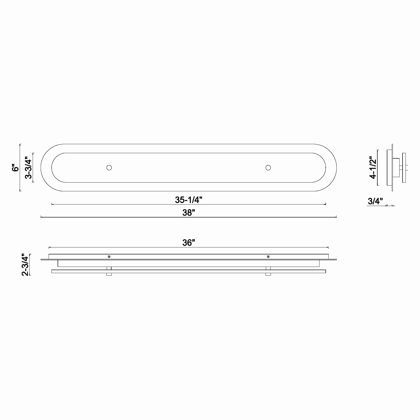 Tramore 38" Outdoor Wall Mount