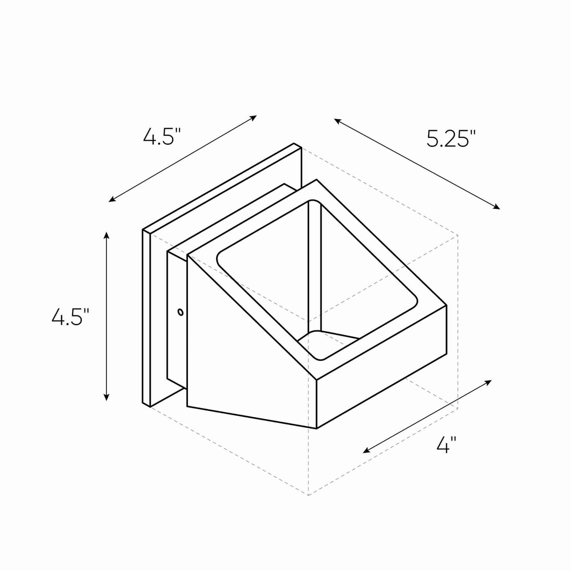 Trapezoidal Led Wall Sconce