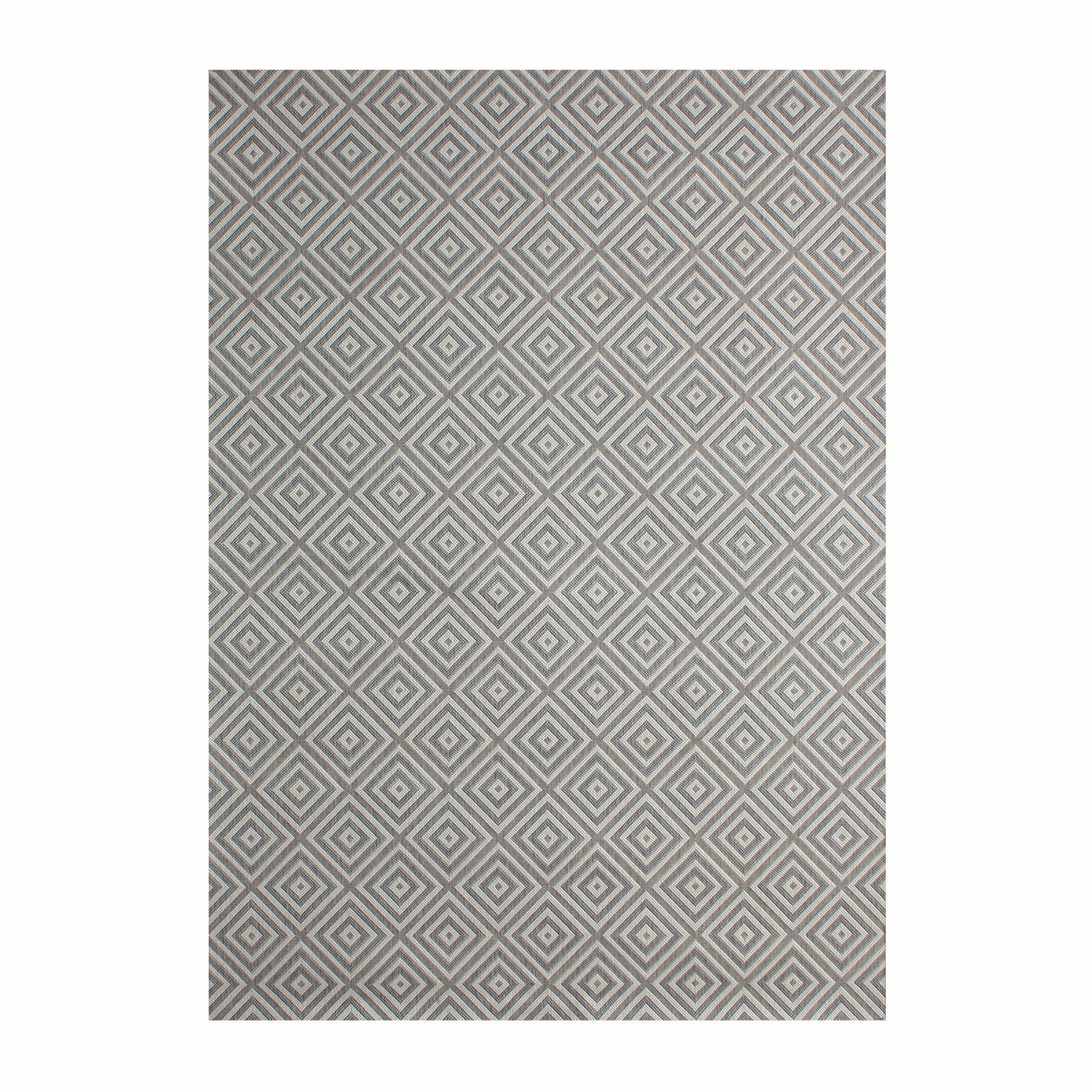 Treasure Garden Athens Silver Area Rugwaterproof outdoor patio rug
