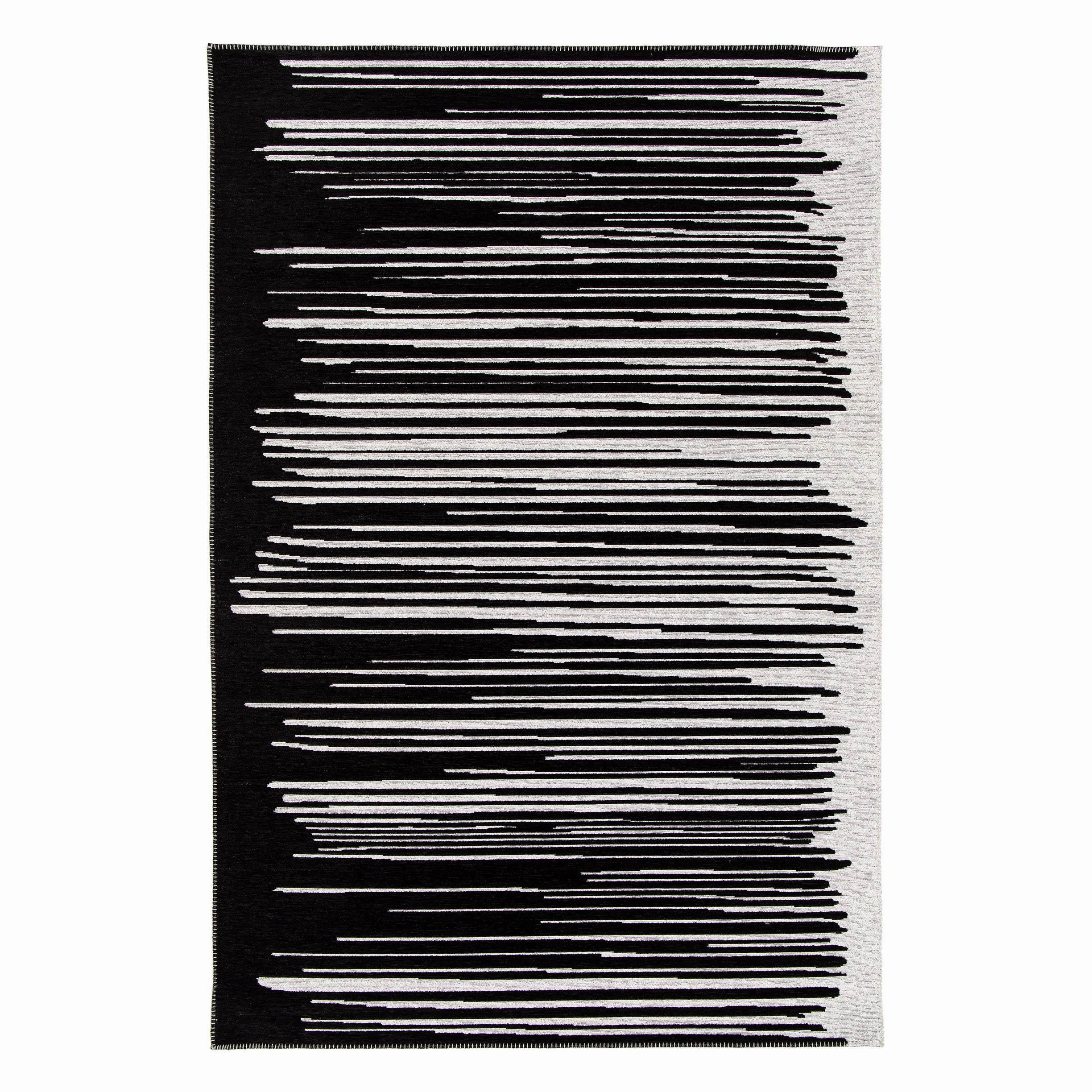 Treasure Garden Illusion Black Mirage Area Rugwaterproof outdoor patio rug