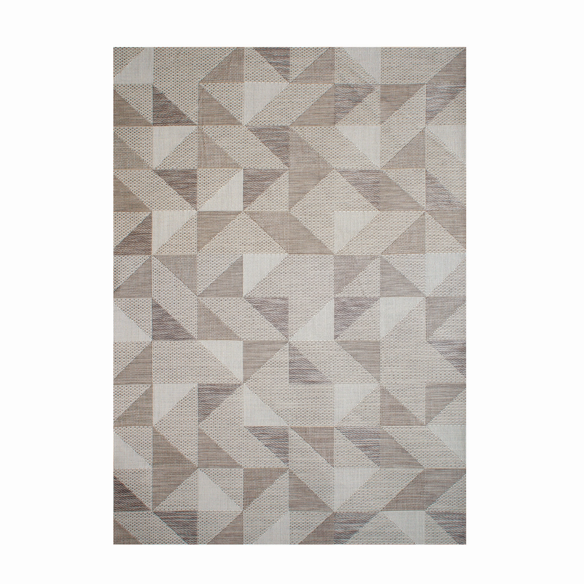 Treasure Garden Prism Taupe Area Rugwaterproof outdoor patio rug