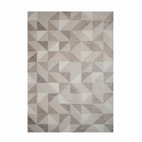 Treasure Garden Prism Taupe Area Rugwaterproof outdoor patio rug