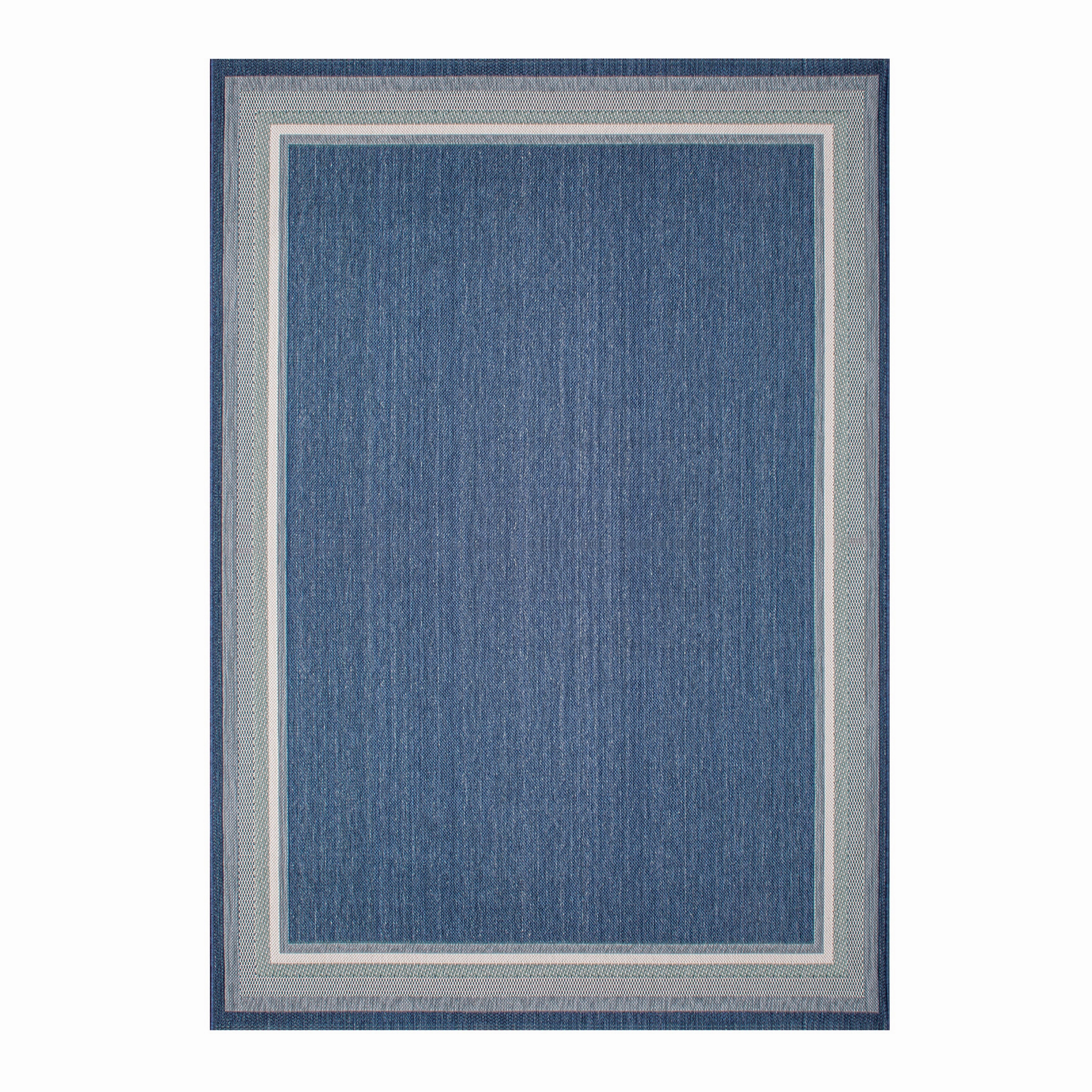 Treasure Garden Seaside Harbor Blue Area Rugwaterproof outdoor patio rug